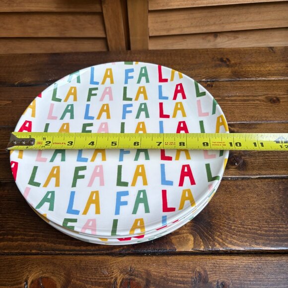 Threshold Holiday “Fa La La” Appetizer Plates – Set of 6 - Picture 3 of 5